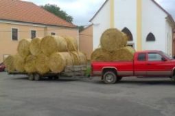 Seno, sláma kulaté balíky 300 kg Malé hranaté